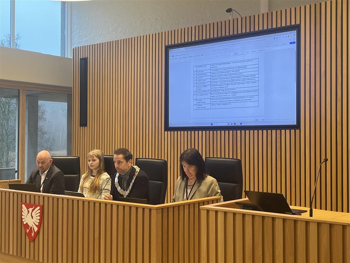 Bilete frå Barn og unges kommunestyre 2025 - Klikk for stort bilete